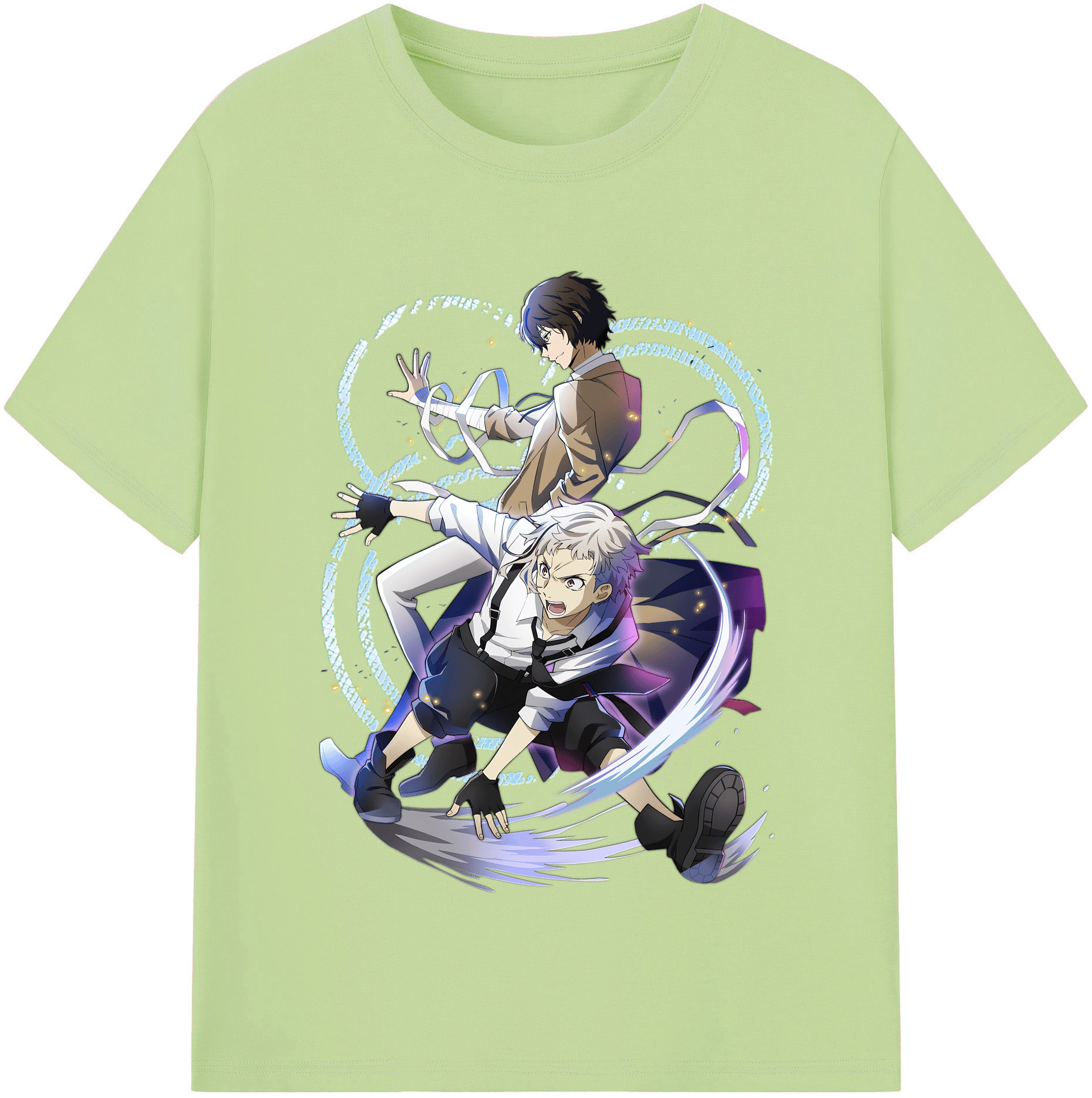 （画像用） 文豪ストレイドッグス Bungo Stray Dogs 綿100％半袖Tシャツ（フロントプリント）